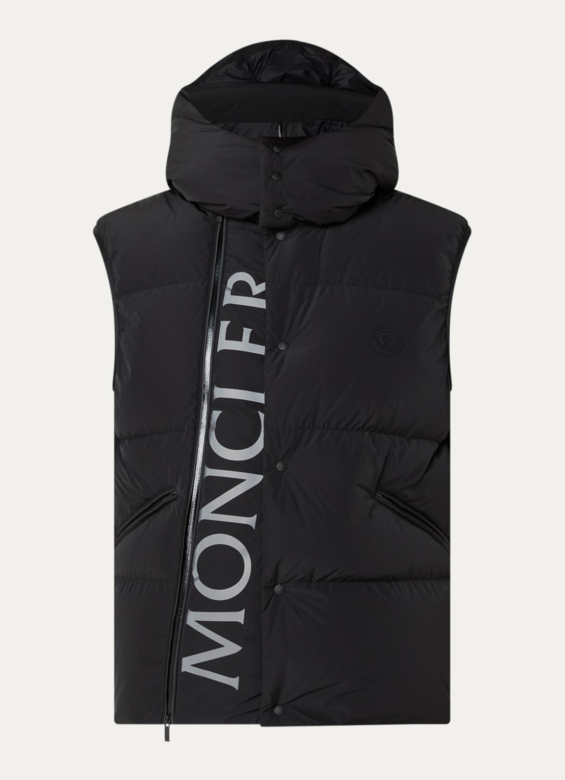 Moncler Bodywarmer met steekzakken - voorkant zwart
