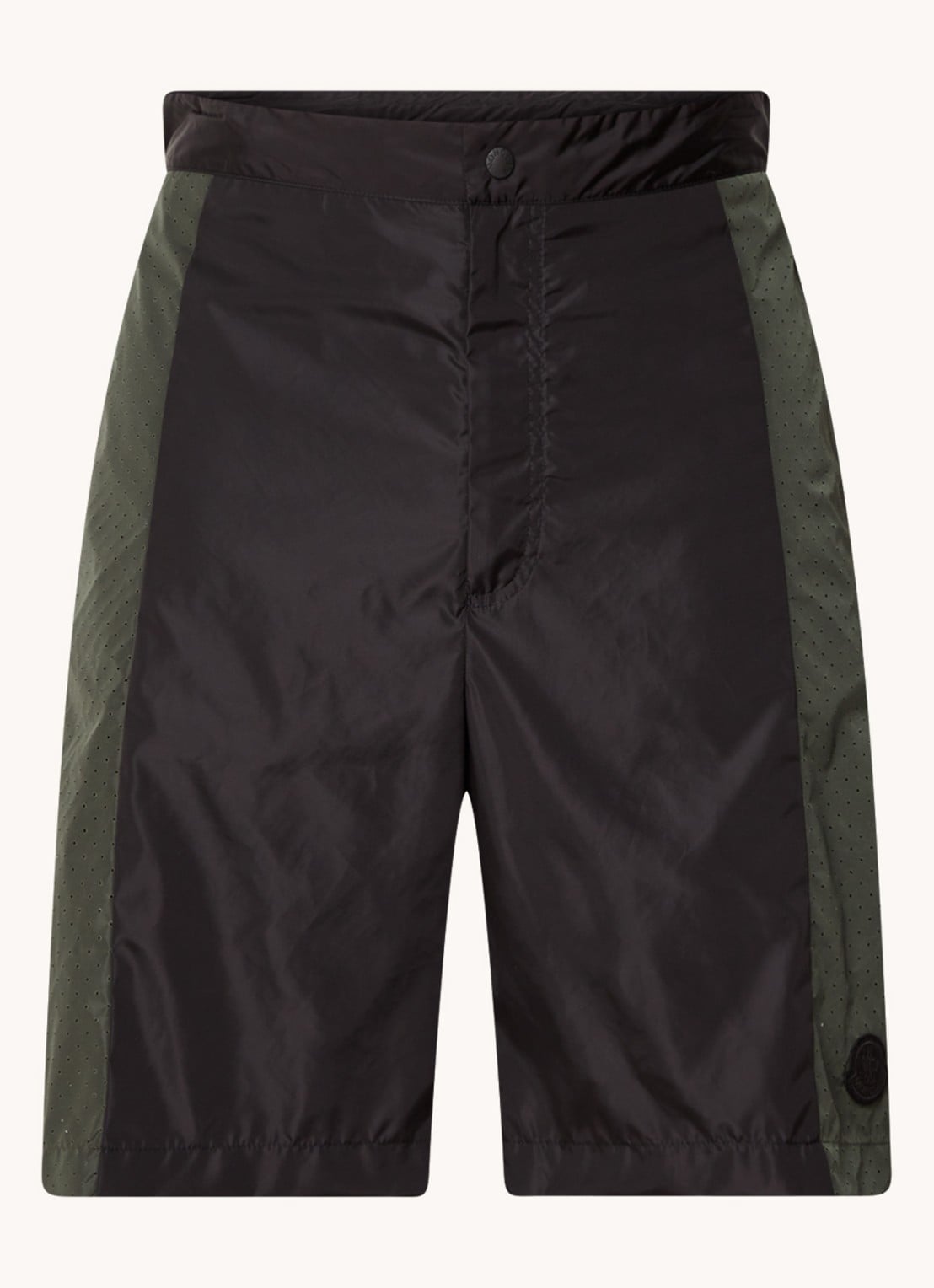 Moncler Born To Protect loose fit korte broek  - voorkant 2 zwart