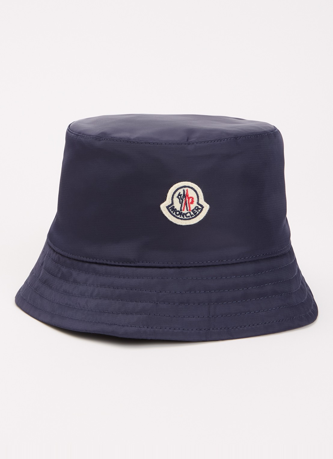 Moncler Bucket hoed met logo - voorkant 2 donkerblauw