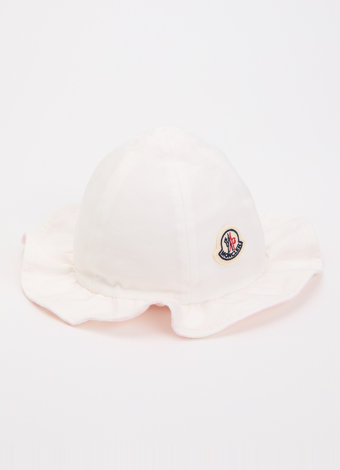 Moncler Bucket hoed met streepprint - voorkant 2 lichtroze