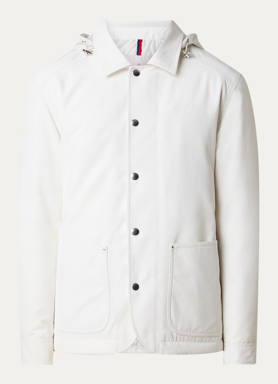 Moncler Buffaure gewatteerd jack met afneembare capuchon - voorkant 4 gebroken wit