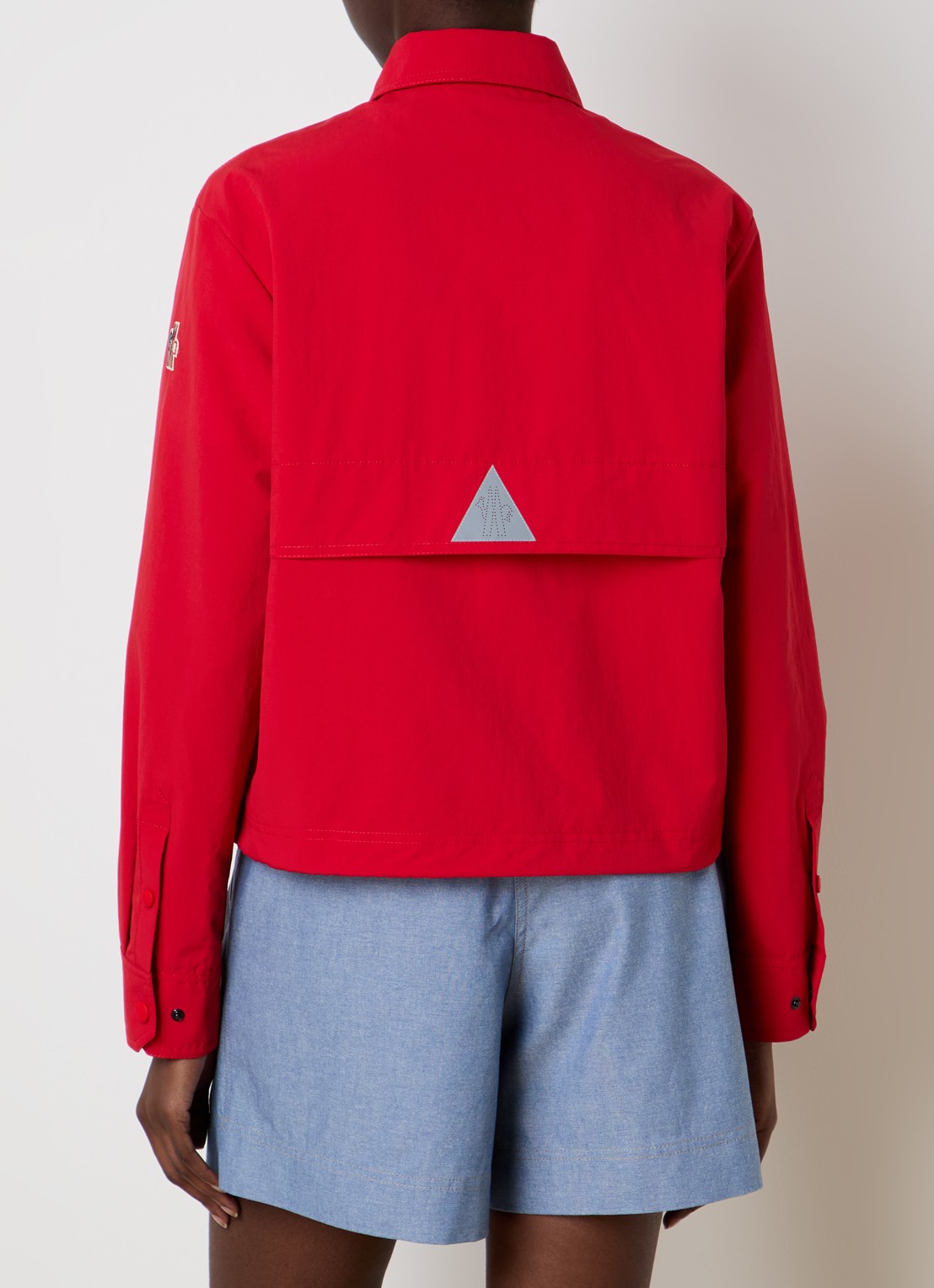 Moncler Camicia overshirt met steekzakken  - achterkant 6 rood