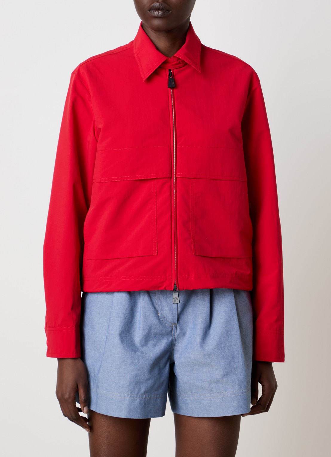 Moncler Camicia overshirt met steekzakken  - detail 3 rood
