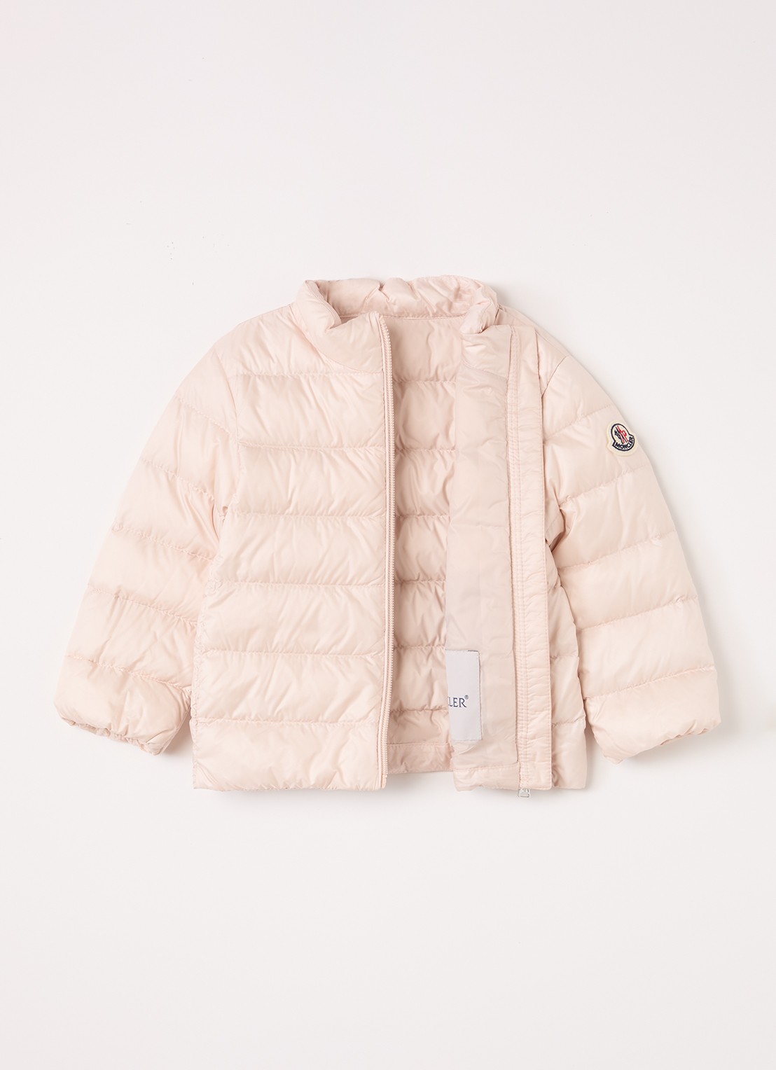 Moncler Cecil gewatteerd jack met donsvulling - voorkant 3 lichtroze