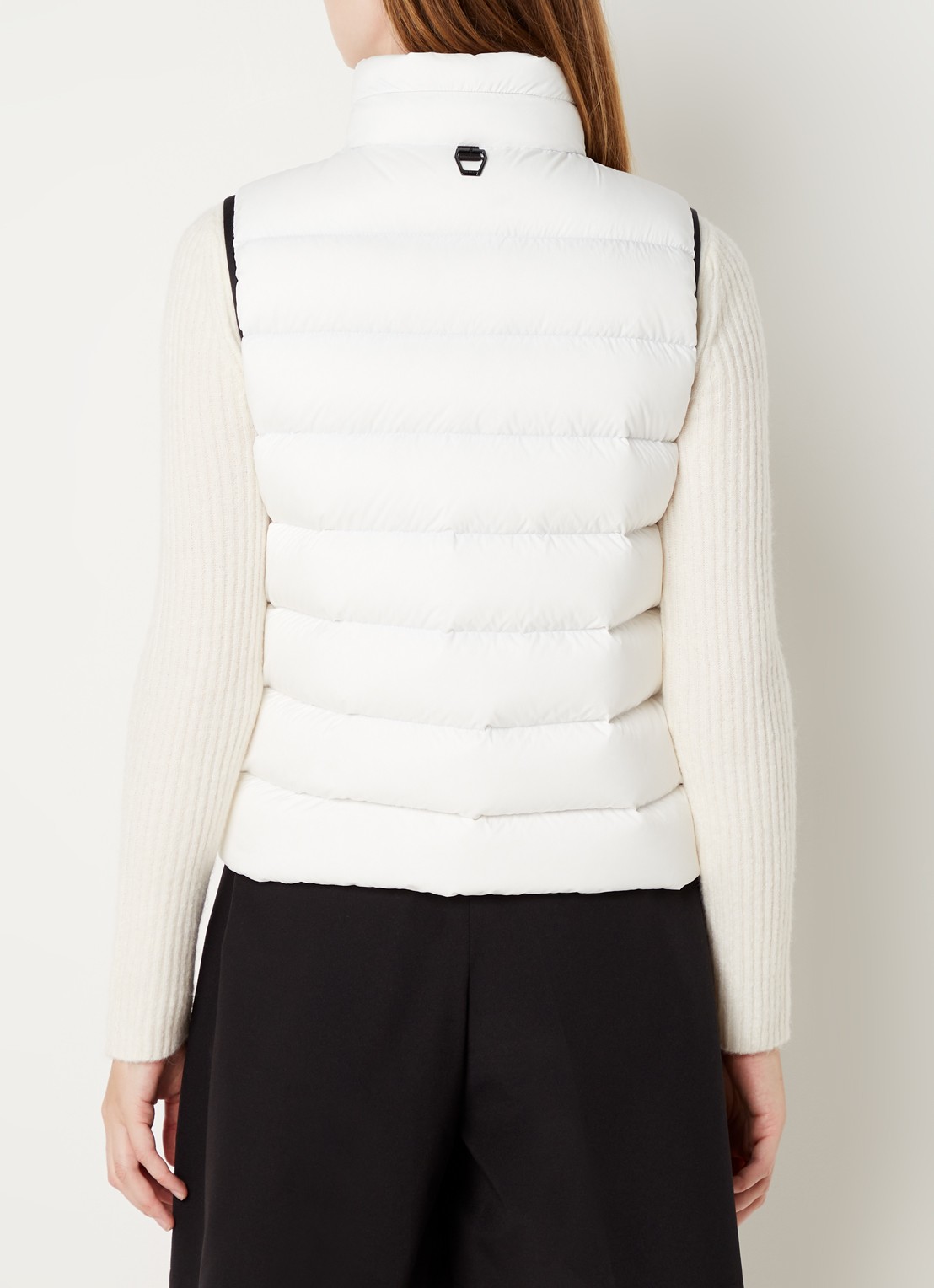 Moncler Cenis bodywarmer met donsvulling en logoprint - achterkant 5 wit