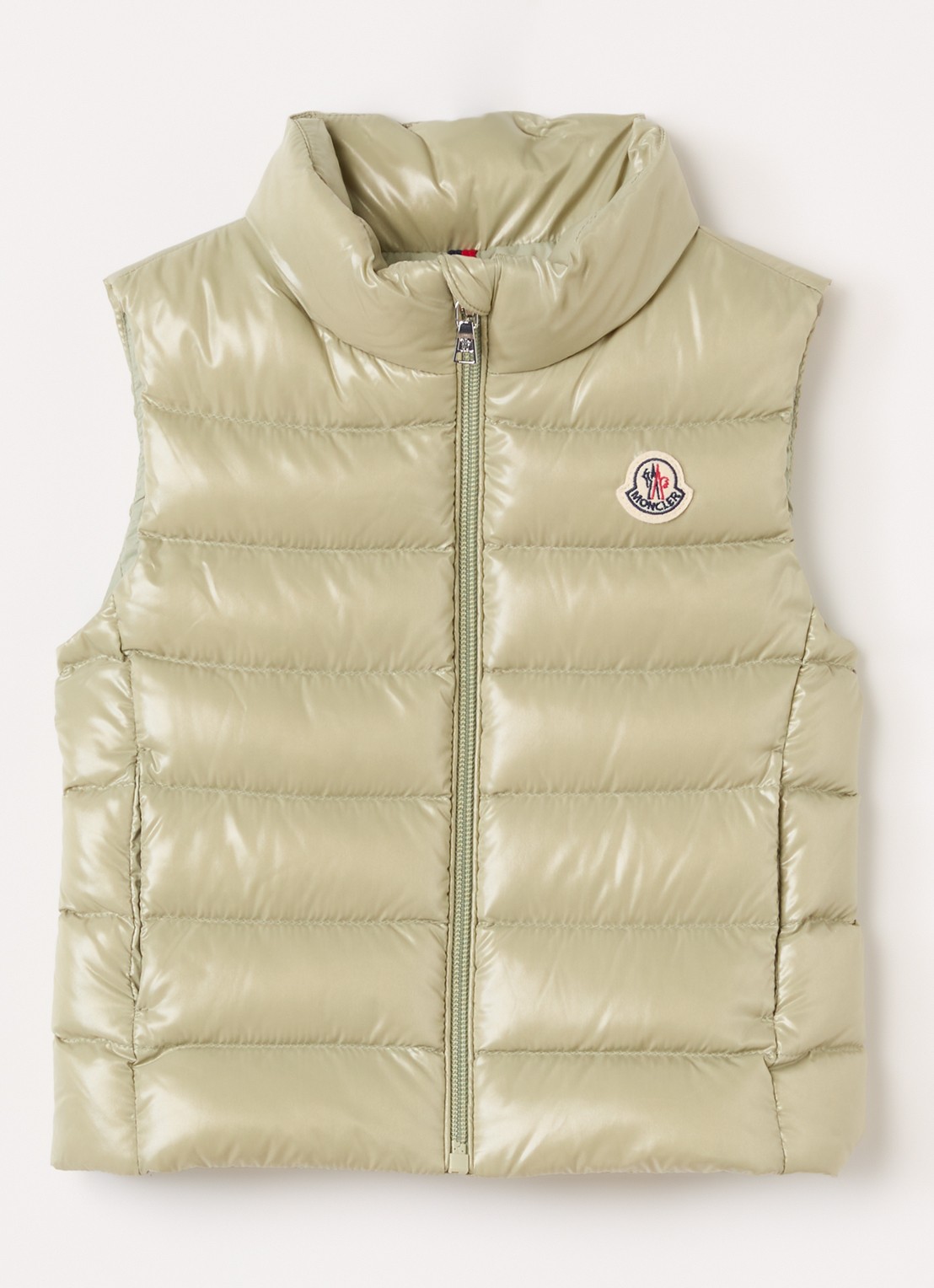 Moncler Chany bodywarmer met donsvulling - voorkant 2 groen