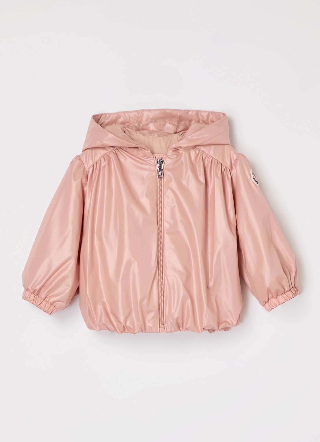 Moncler Chazeron jack met capuchon - voorkant zalmroze