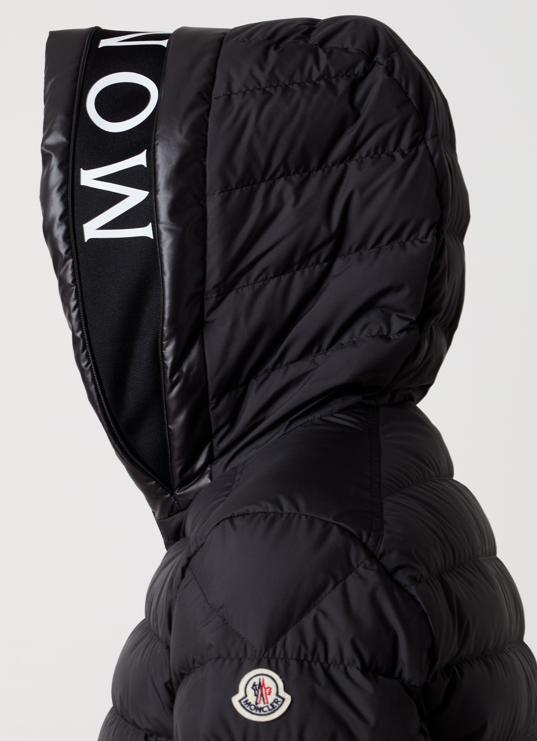 Moncler Chevrerie gewatteerd jack met donsvulling - detail 2 zwart