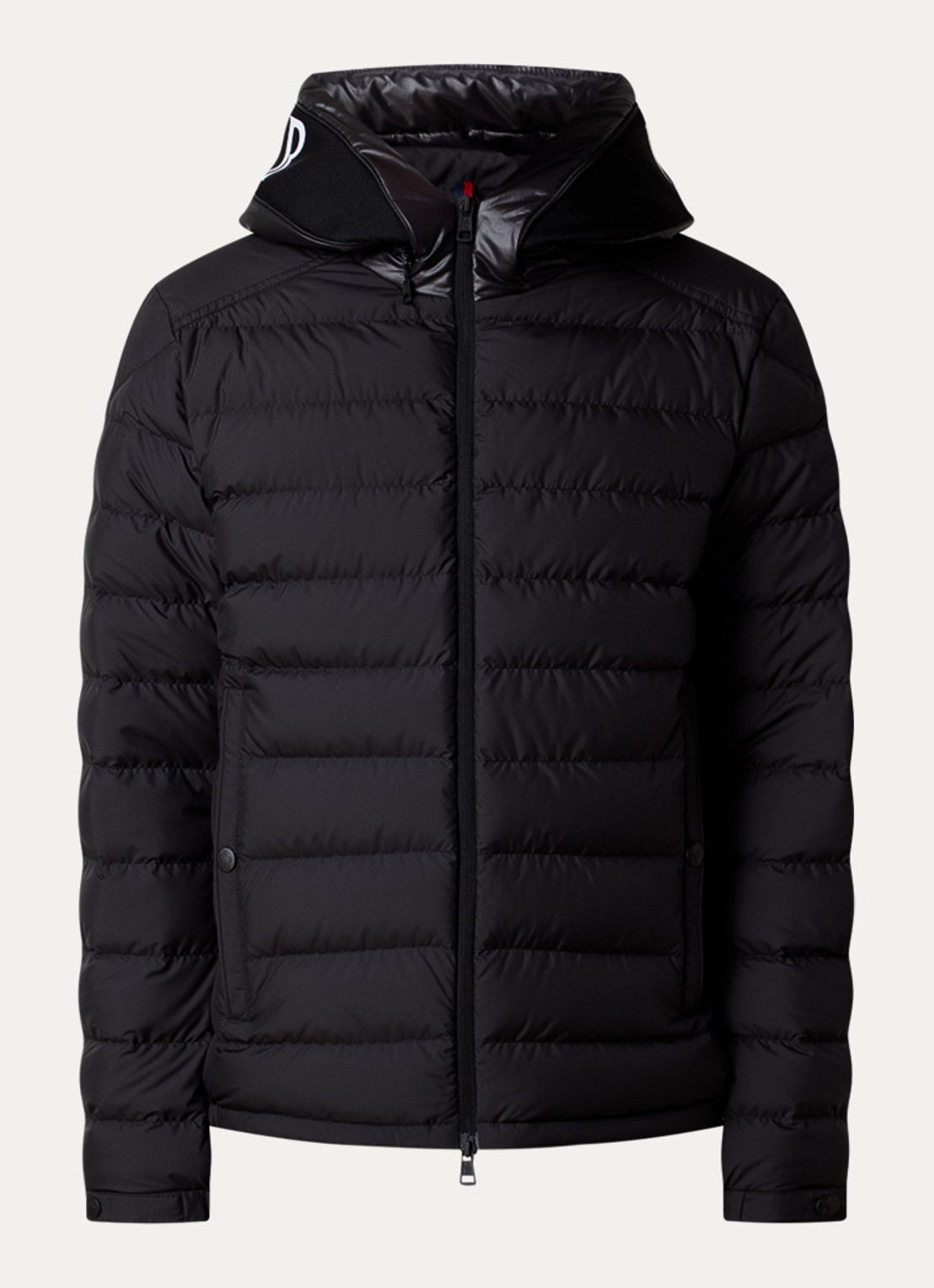 Moncler Chevrerie gewatteerd jack met donsvulling - voorkant 5 zwart