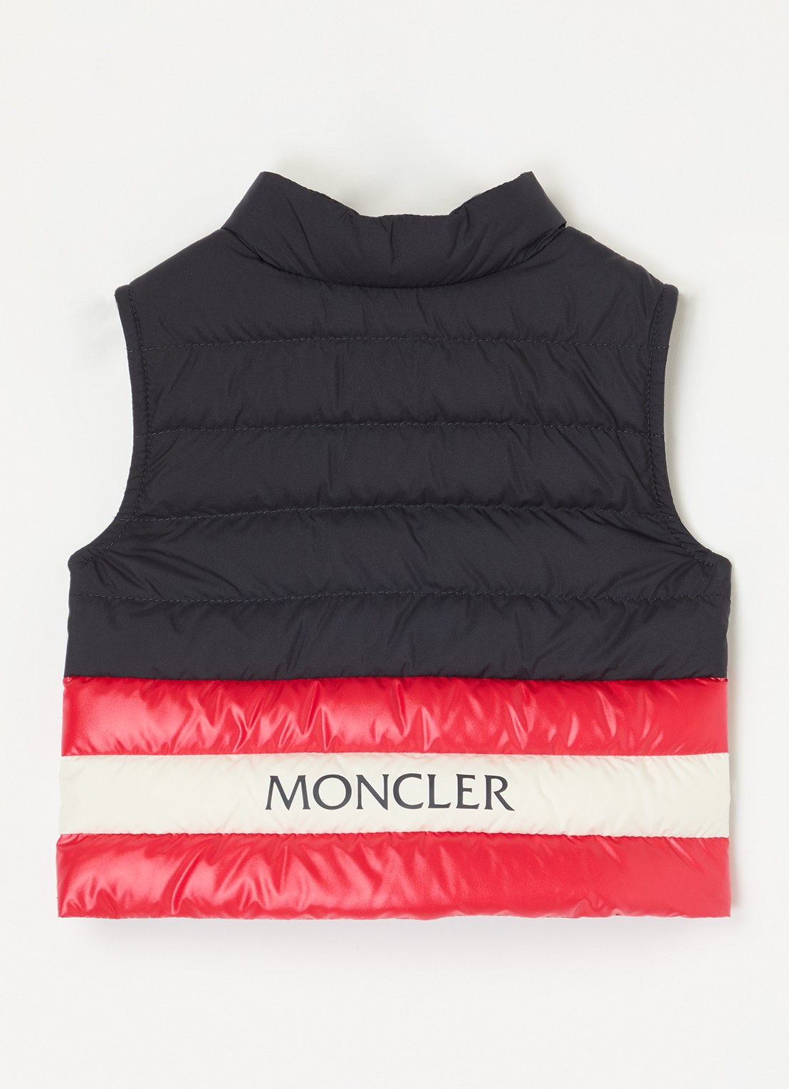 Moncler Cliff gewatteerde bodywarmer met donsvulling - achterkant donkerblauw