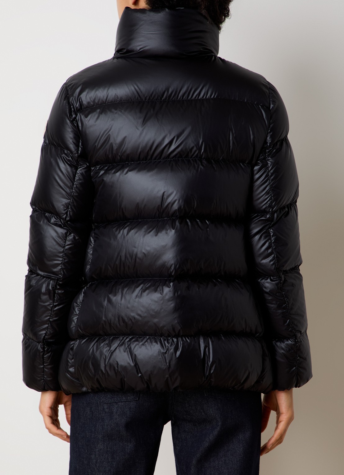 Moncler Cochevis gewatteerd jack met donsvulling en capuchon - achterkant zwart