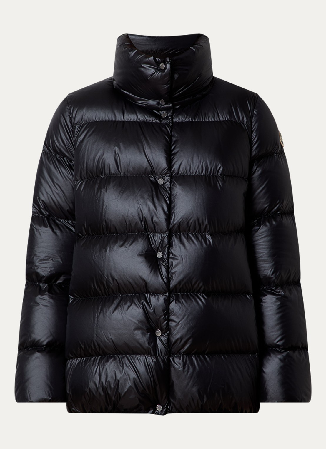 Moncler Cochevis gewatteerd jack met donsvulling en capuchon - voorkant 2 zwart