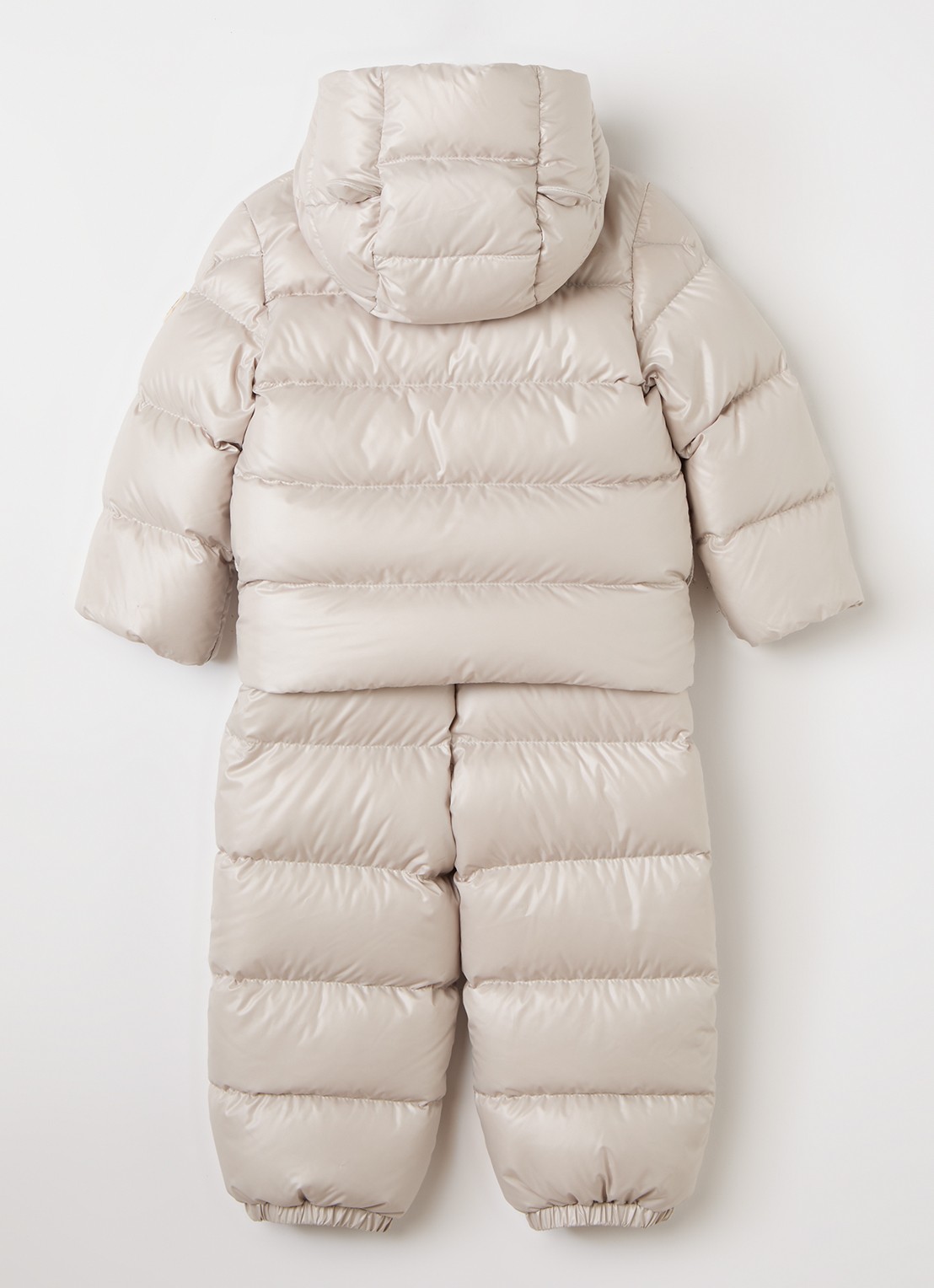 Moncler Deidree tapered fit skipak met capuchon - achterkant beige