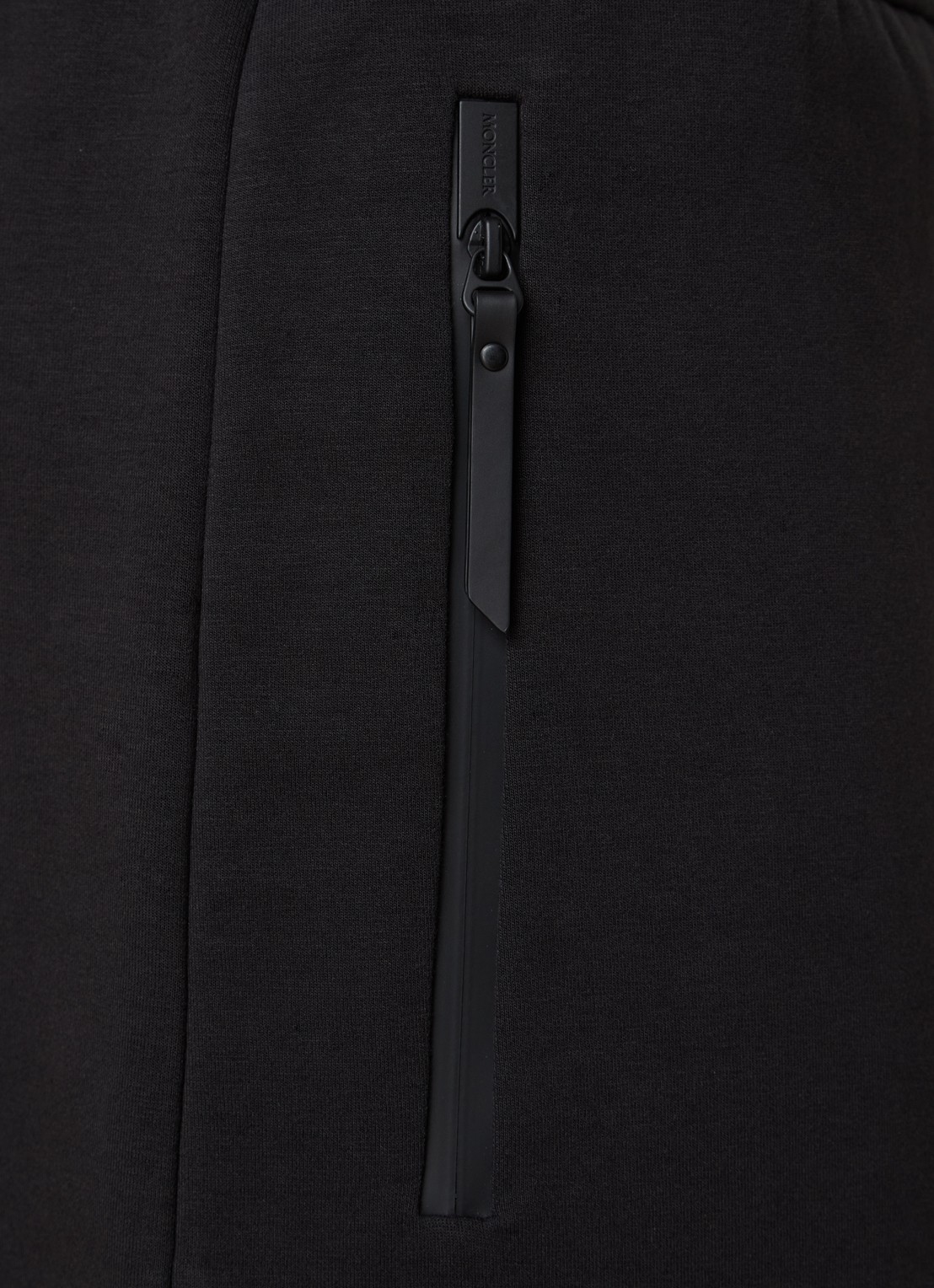 Moncler Double Face straight fit korte joggingbroek met ritszakken - detail 3 zwart
