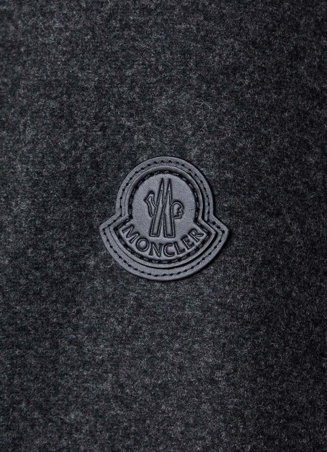 Moncler Edit jack in wolblend met steekzakken - detail 4 antraciet