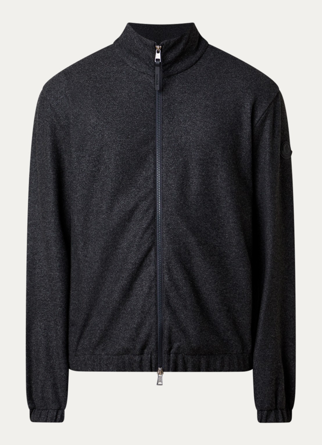 Moncler Edit jack in wolblend met steekzakken - voorkant 5 antraciet