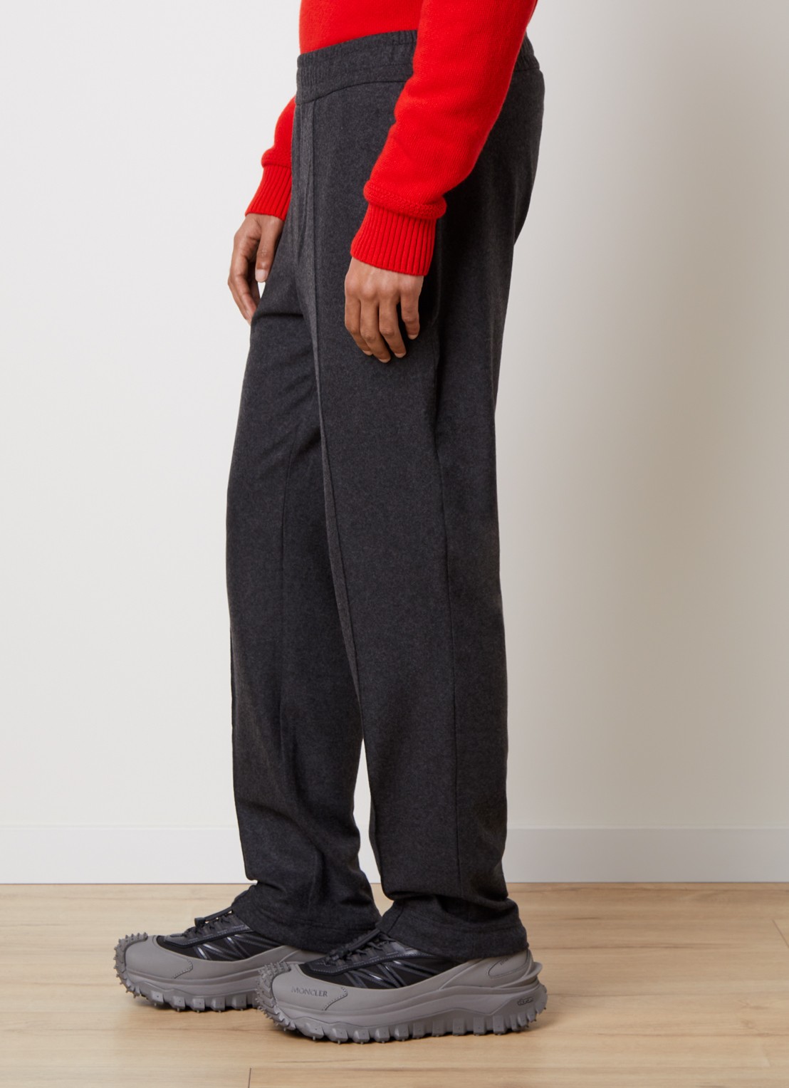 Moncler Edit slim fit pantalon met steekzakken - detail 5 antraciet