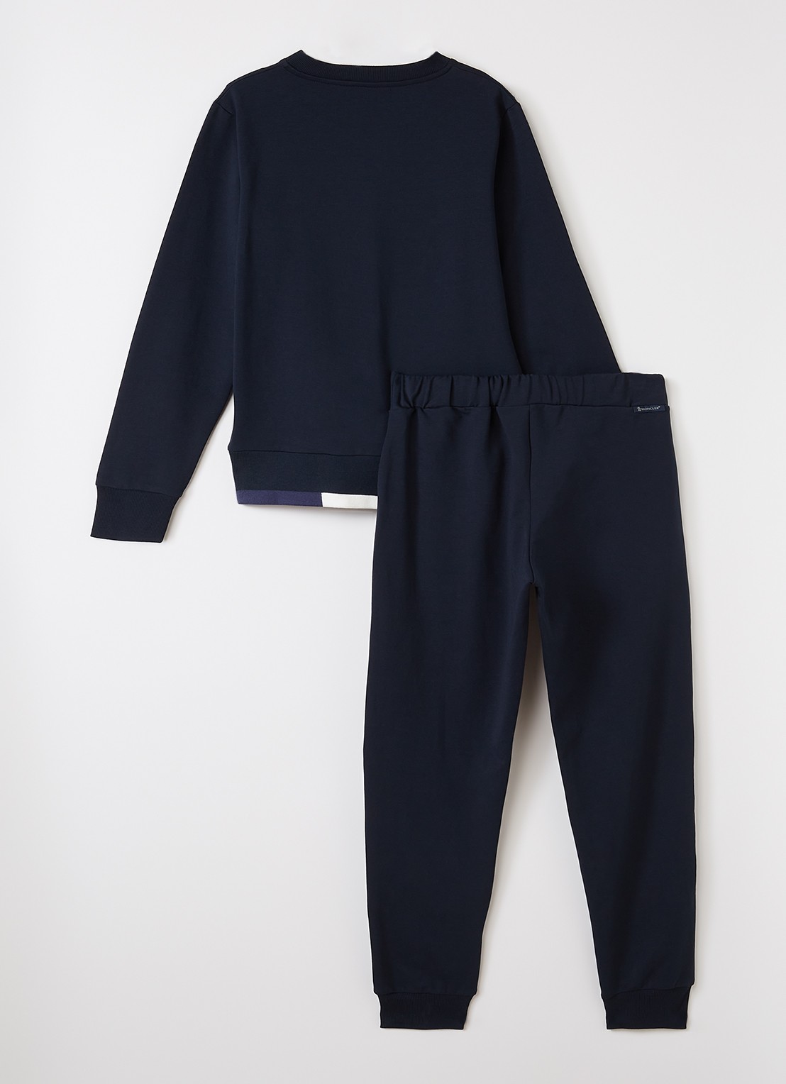Moncler Ensemble set met sweater en joggingbroek 2-delig - voorkant 2 donkerblauw