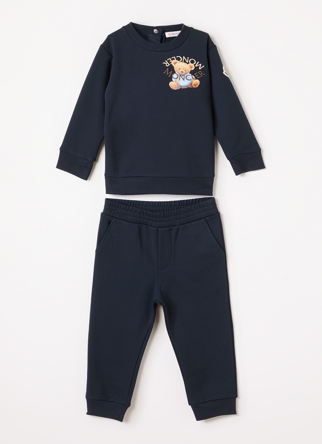 Moncler Ensemble set met sweater en legging 2-delig - voorkant donkerblauw