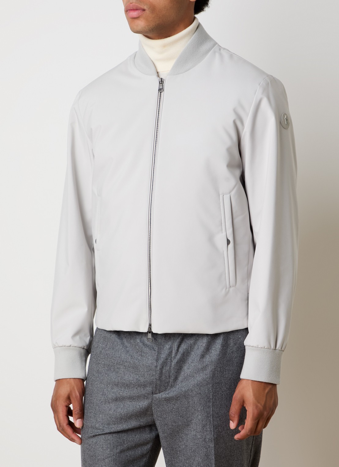 Moncler Epinal bomberjack met uitneembare voering - detail 5 gebroken wit