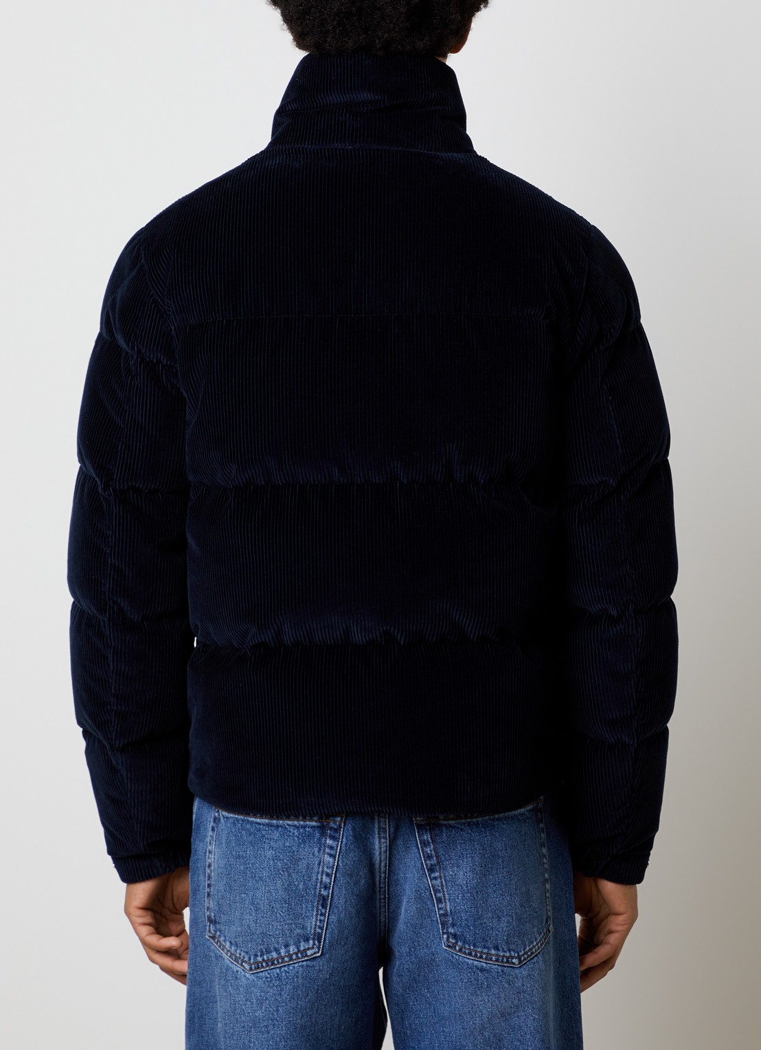 Moncler Esparron puffer jack met steekzakken - achterkant 6 donkerblauw