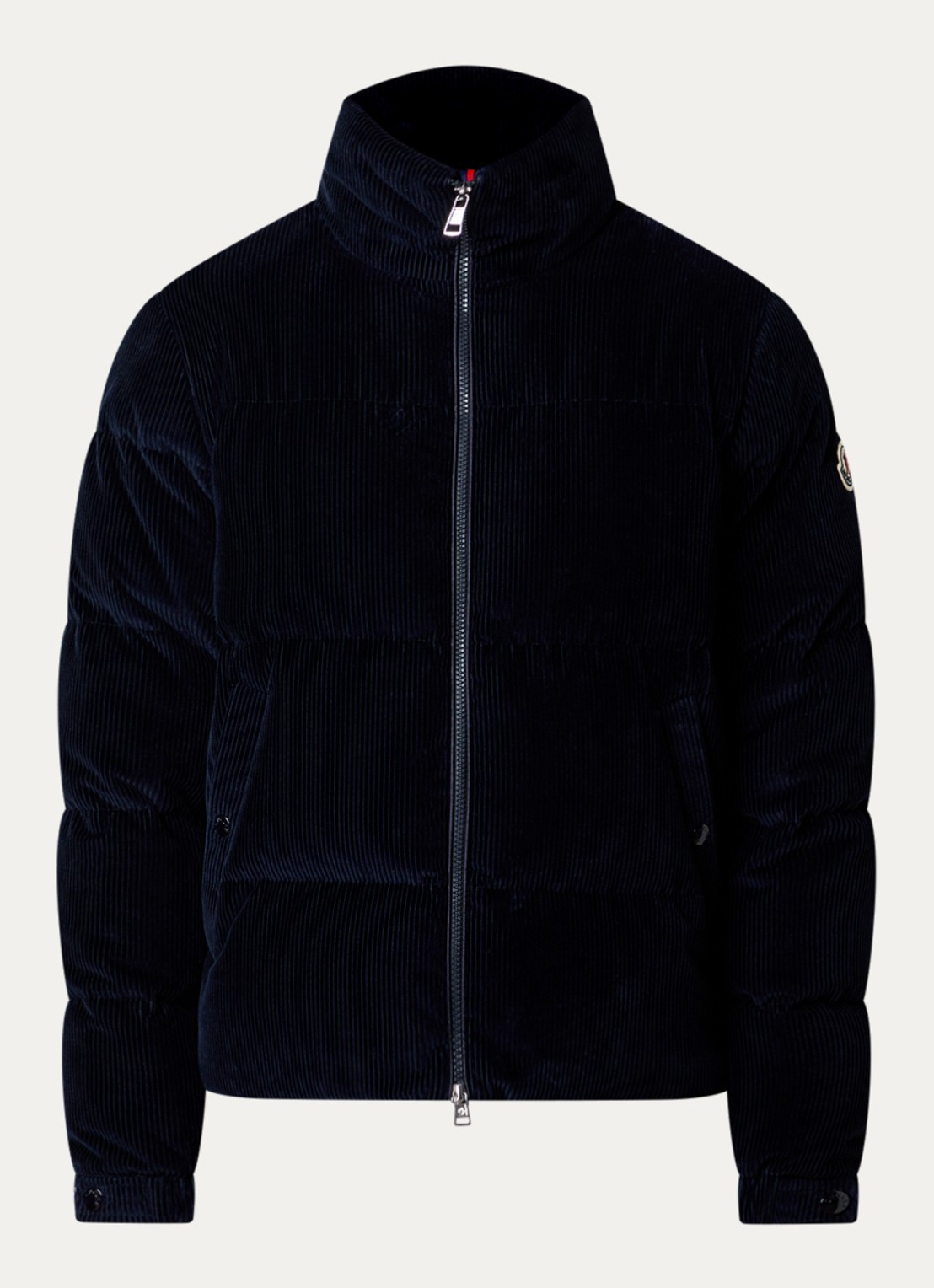 Moncler Esparron puffer jack met steekzakken - voorkant donkerblauw