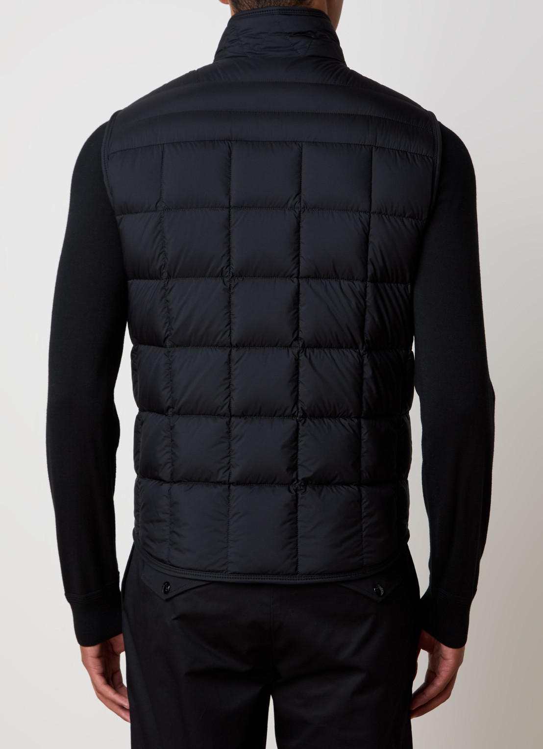 Moncler Estagnous gewatteerde bodywarmer met ritszakken - achterkant 4 zwart