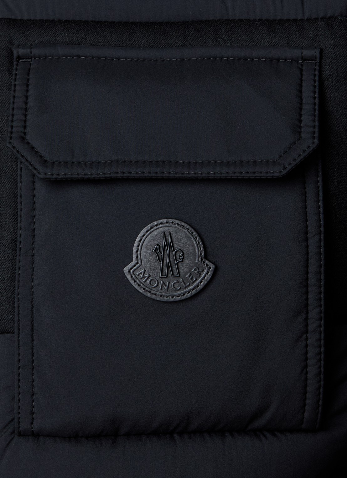 Moncler Estagnous gewatteerde bodywarmer met ritszakken - detail 3 zwart