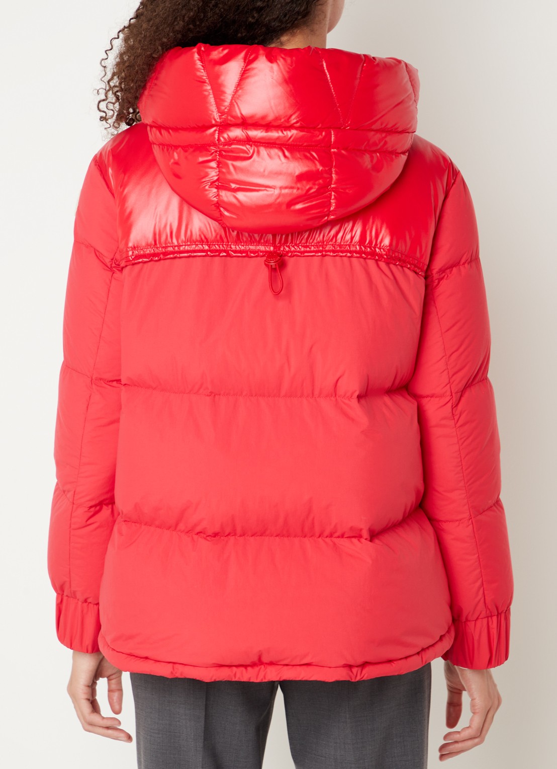 Moncler Etival gewatteerd jack met donsvulling en steekzakken - achterkant 3 steenrood