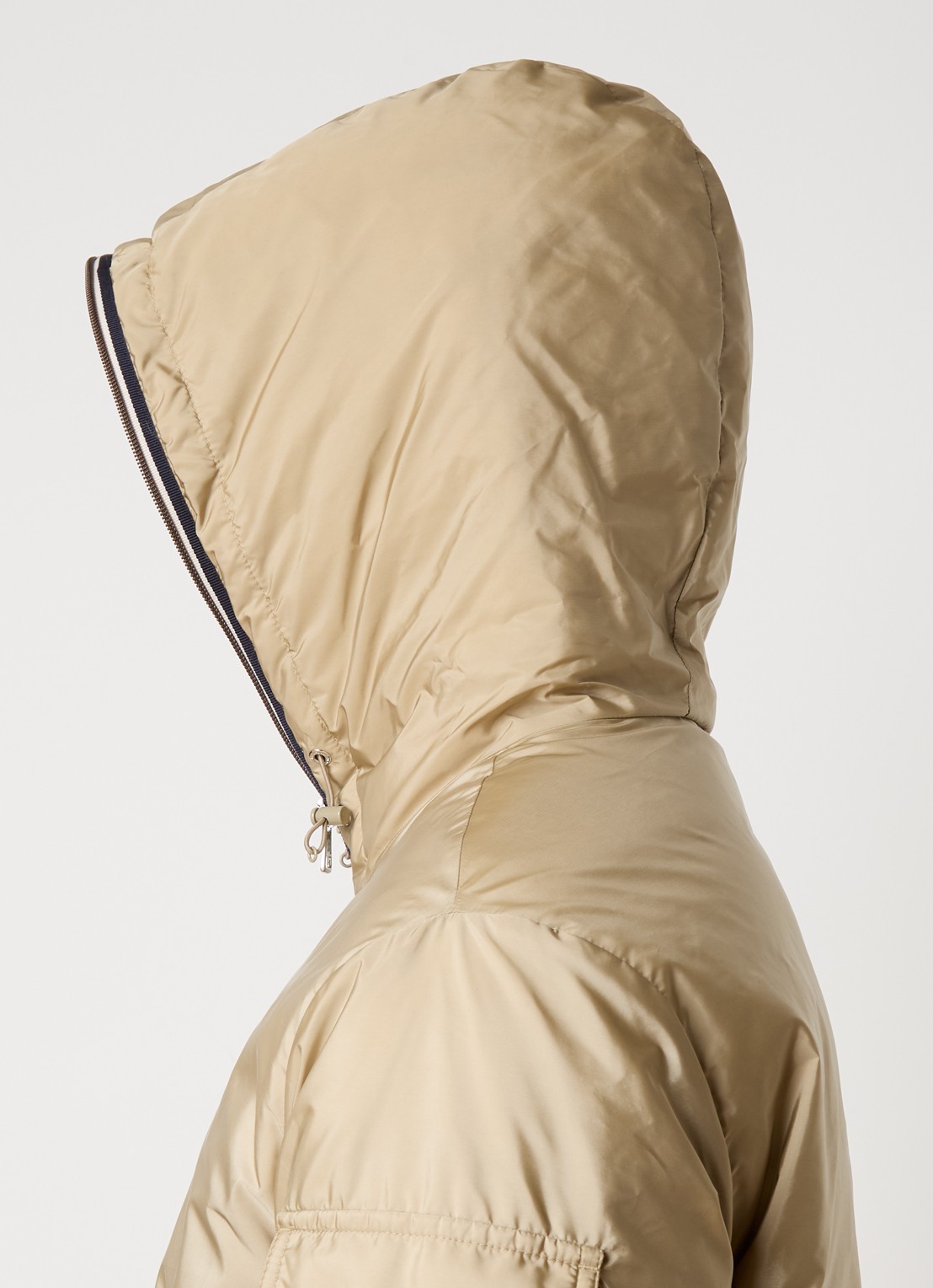 Moncler Evettes gewatteerd jack met donsvulling en logo - detail 5 zand