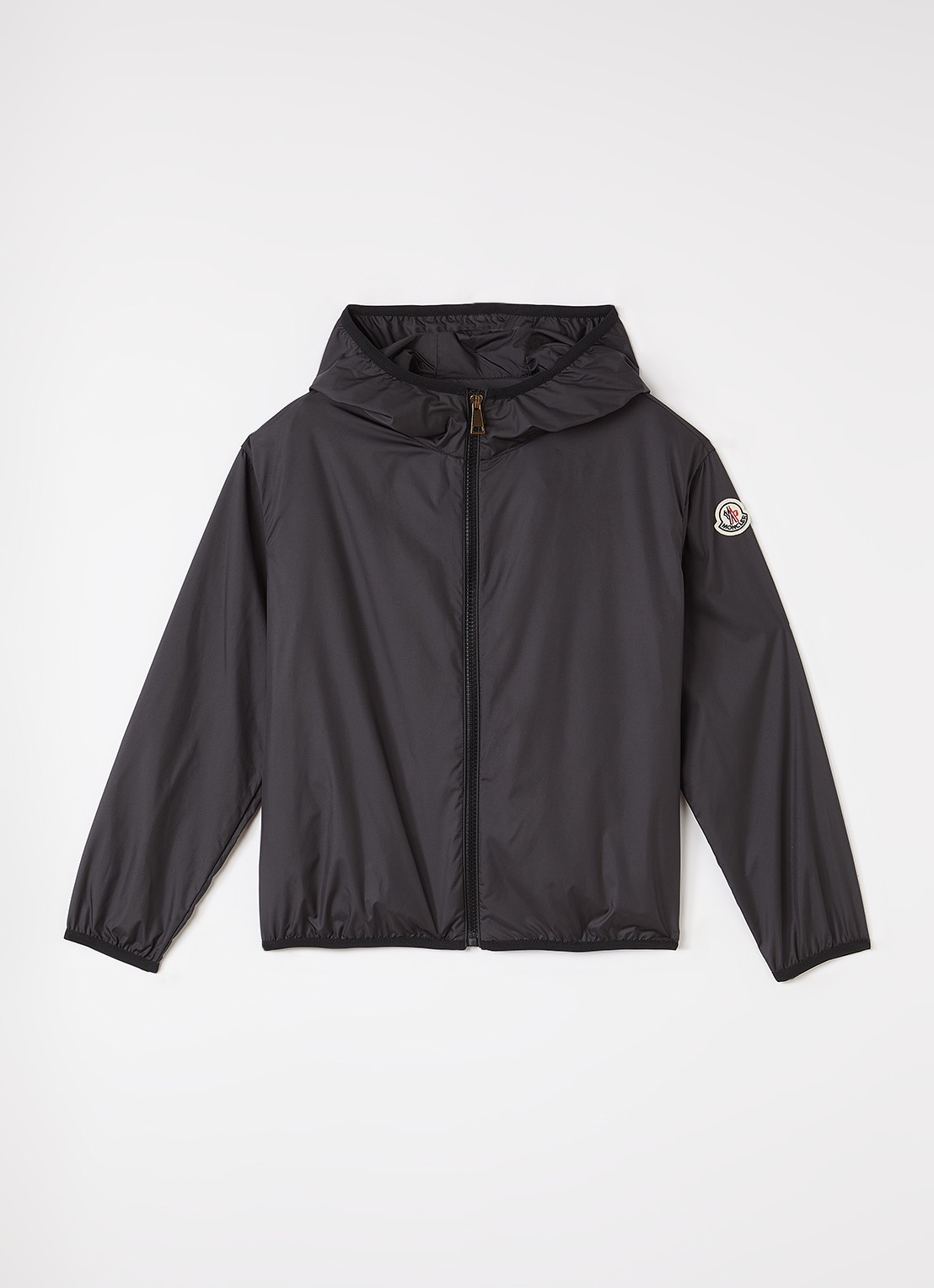 Moncler Fegeo windjack met ritszakken en capuchon - voorkant zwart