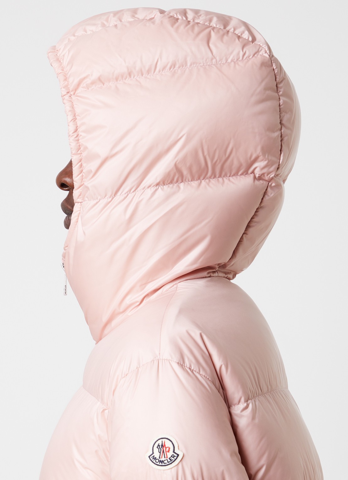 Moncler Feligule puffer jack met donsvulling en ritszakken - detail 2 roze