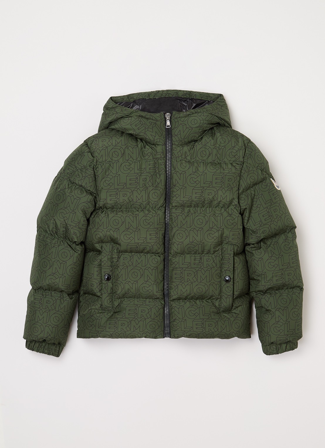 Moncler Fergus puffer jack met donsvulling - voorkant groen
