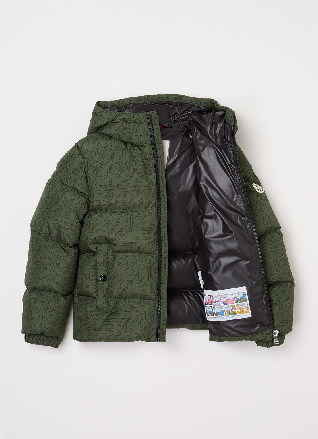Moncler Fergus puffer jack met donsvulling - voorkant 2 groen
