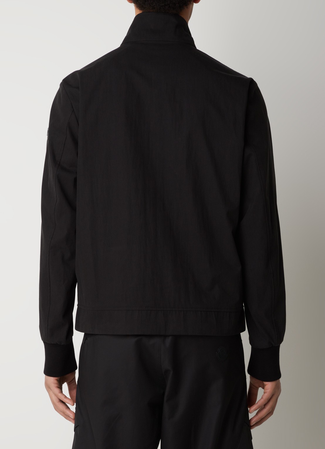 Moncler Flamenne reversible windjack met logoprint - achterkant 3 zwart