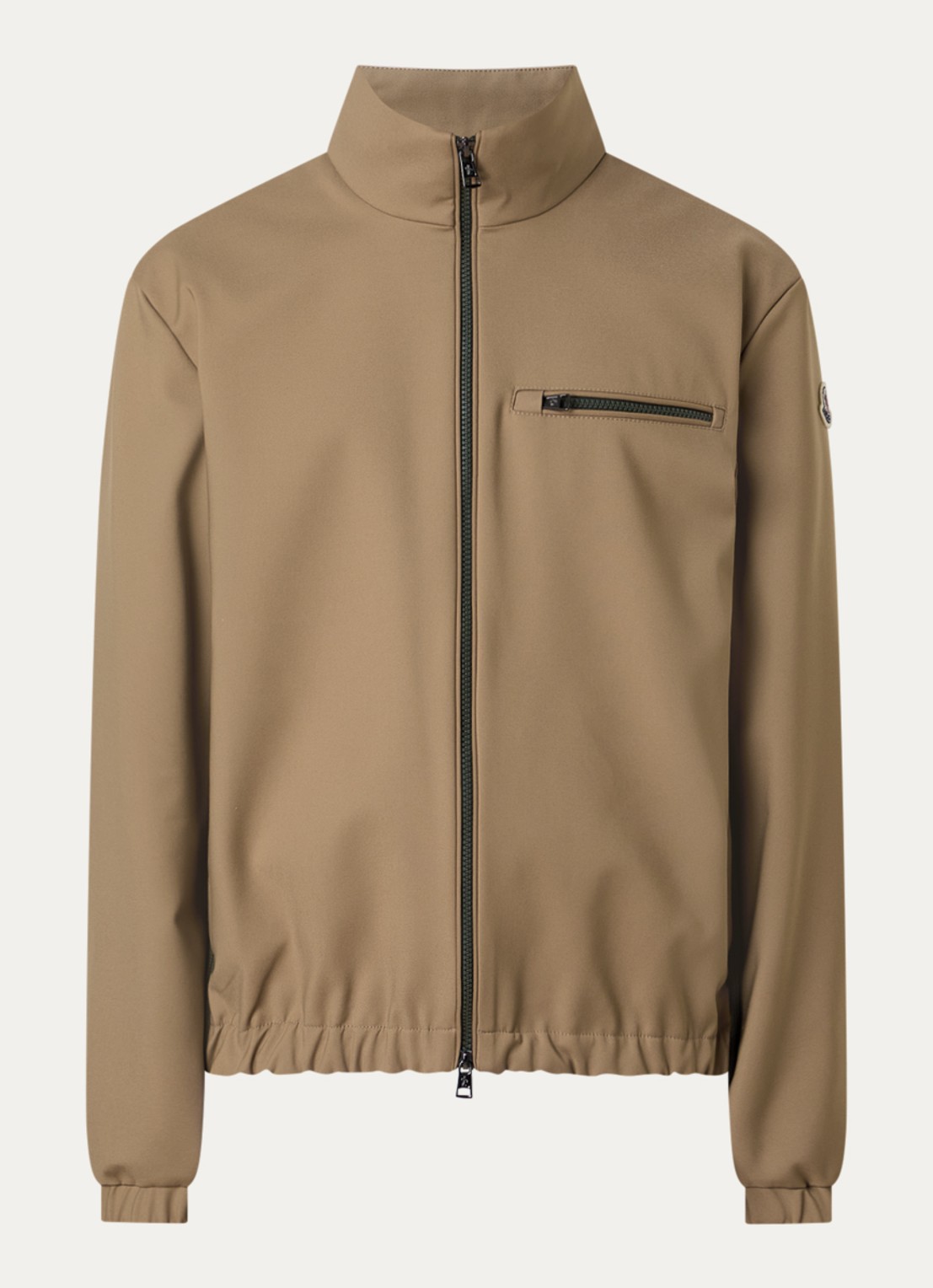 Moncler Fourioun jack met ritszakken en logo - voorkant 5 zand