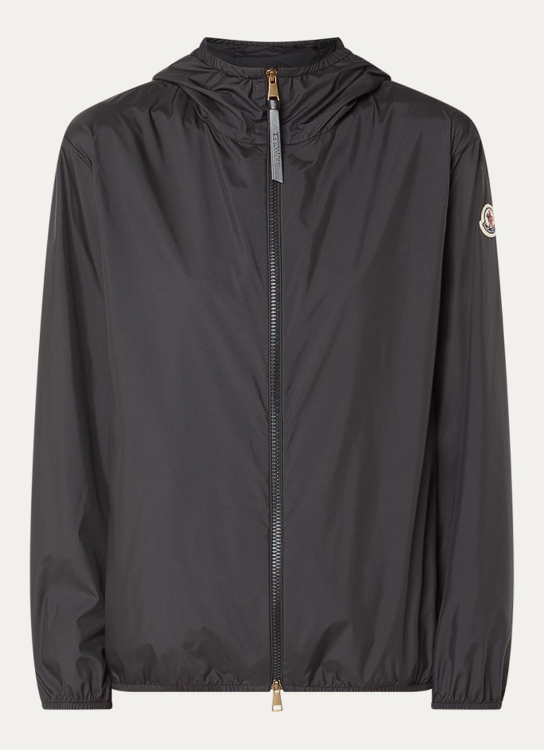 Moncler Fregeos windjack met capuchon en steekzakken - voorkant zwart
