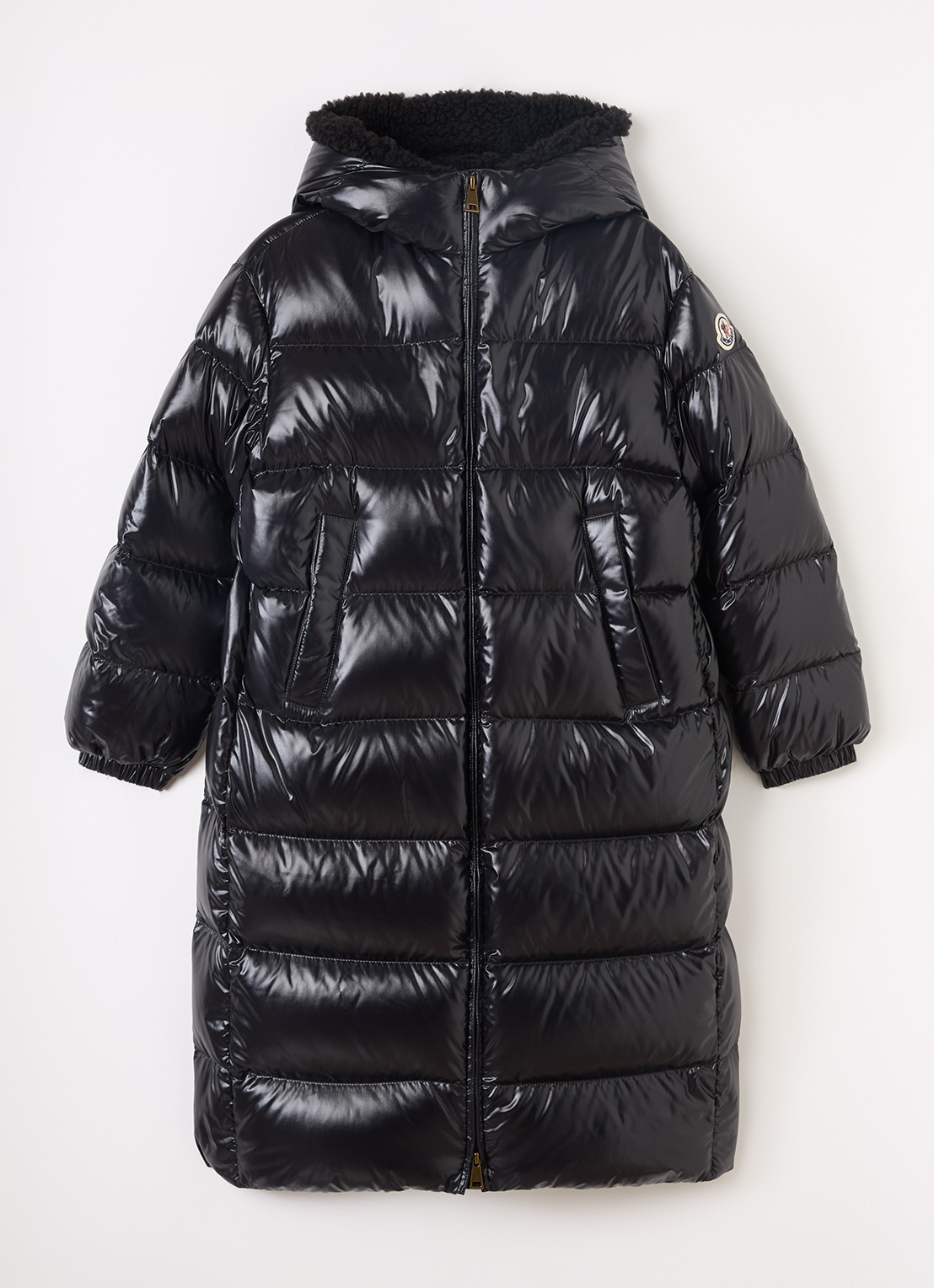 Moncler Ganevry gewatteerde parka met donsvulling - voorkant 2 zwart