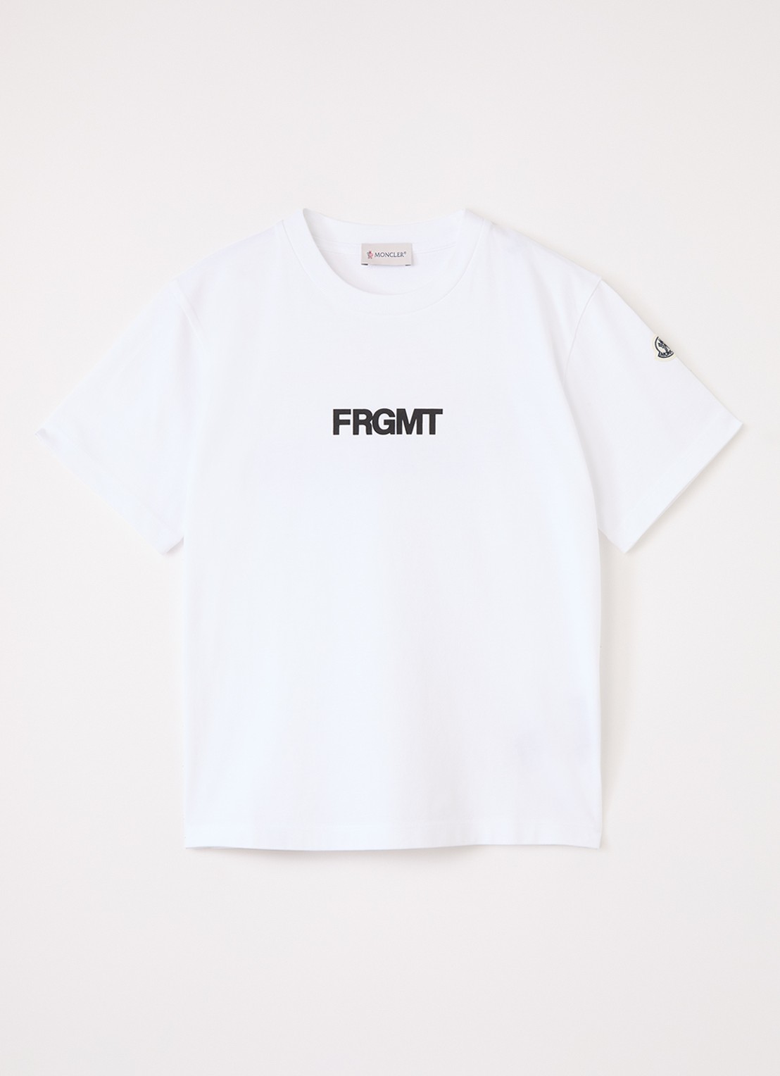 Moncler Genius T-shirt met logo- en backprint - voorkant wit