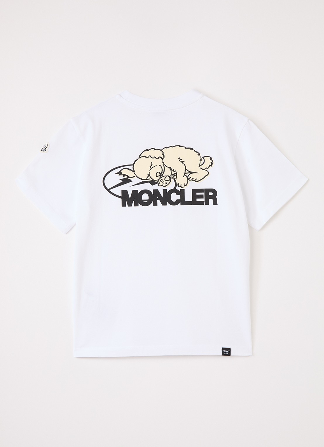 Moncler Genius T-shirt met logo- en backprint - voorkant 2 wit