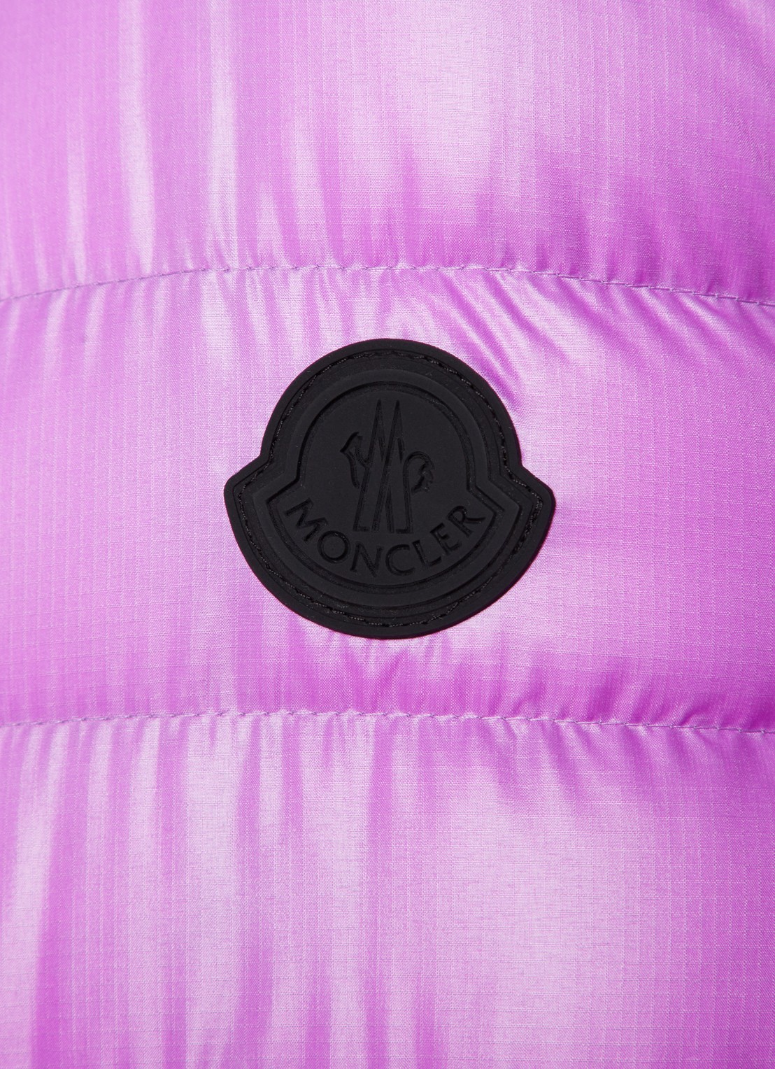Moncler Gewatteerd jack met donsvulling en logoprint - detail 6 lila