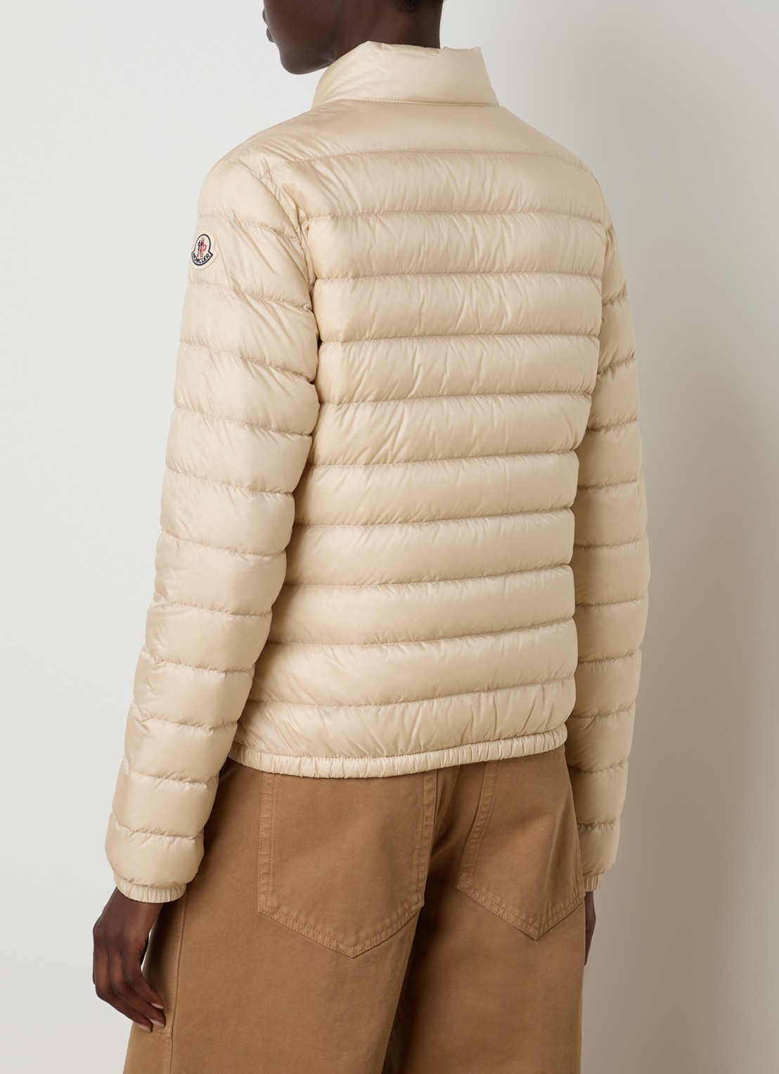 Moncler Gewatteerd jack met donsvulling - achterkant 6 beige