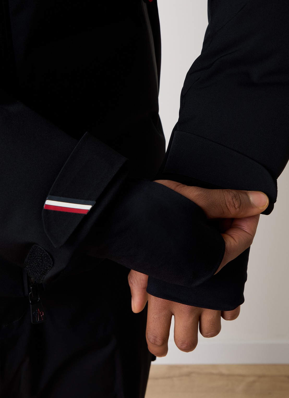 Moncler Giubotto ski-jas met donsvulling en afneembare capuchon - detail 2 zwart