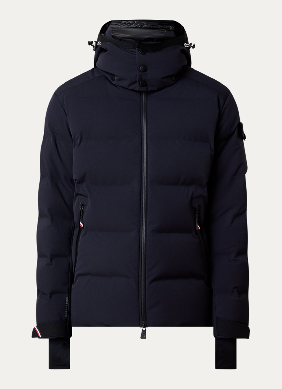 Moncler Giubotto ski-jas met donsvulling en afneembare capuchon - voorkant 5 donkerblauw