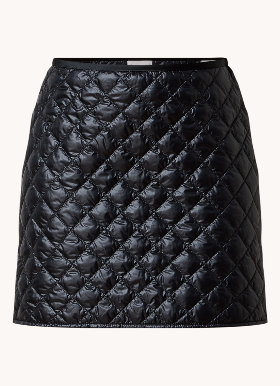 Moncler Gonna minirok met quilt patroon - voorkant 2 zwart
