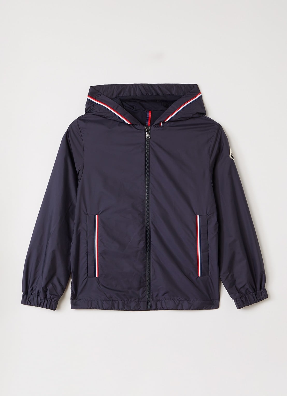 Moncler Granduc windjack met capuchon - voorkant donkerblauw