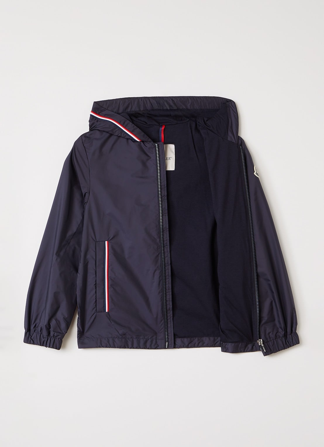 Moncler Granduc windjack met capuchon - voorkant 2 donkerblauw