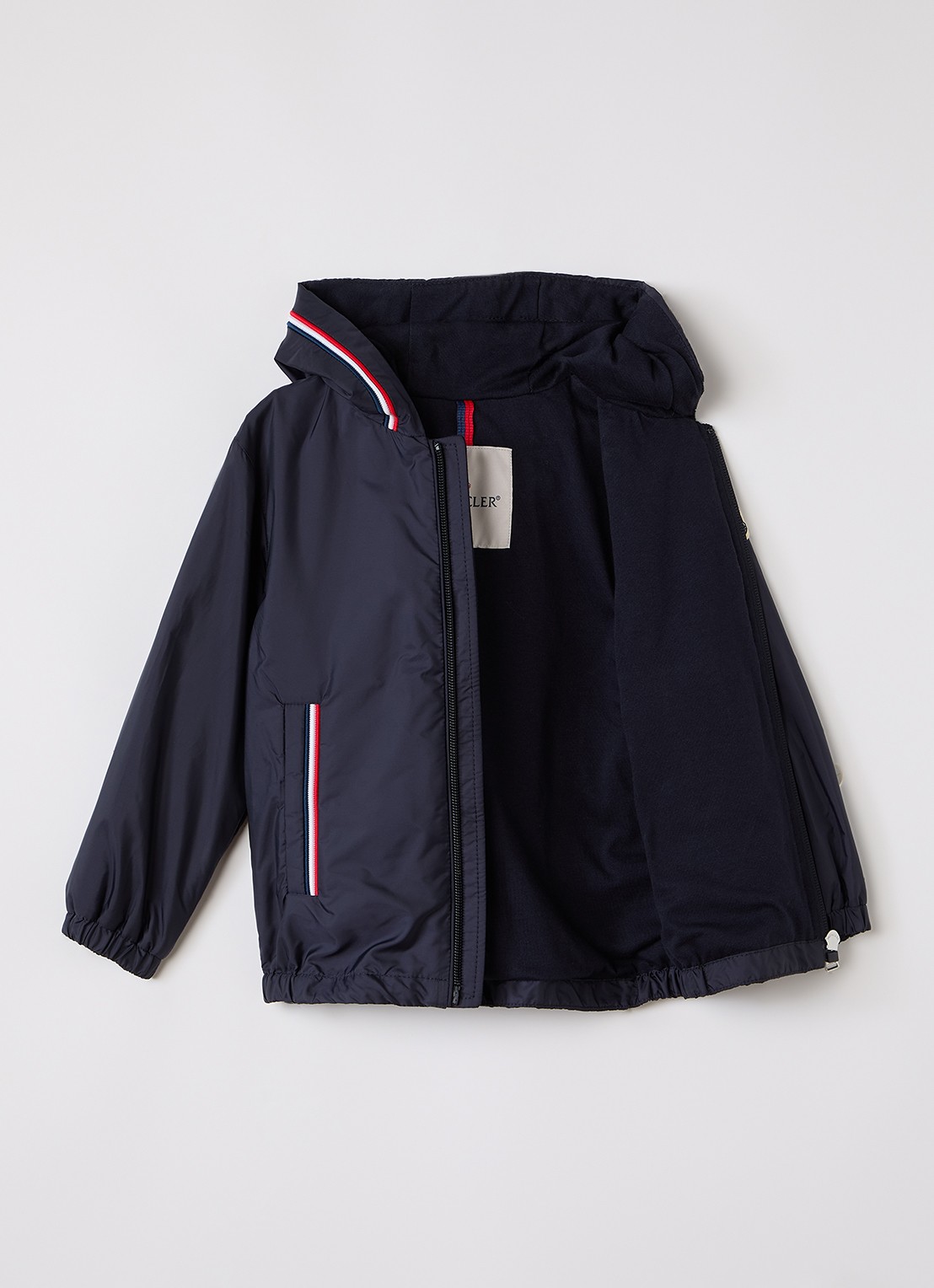 Moncler Granduc windjack met steekzakken - voorkant 2 donkerblauw
