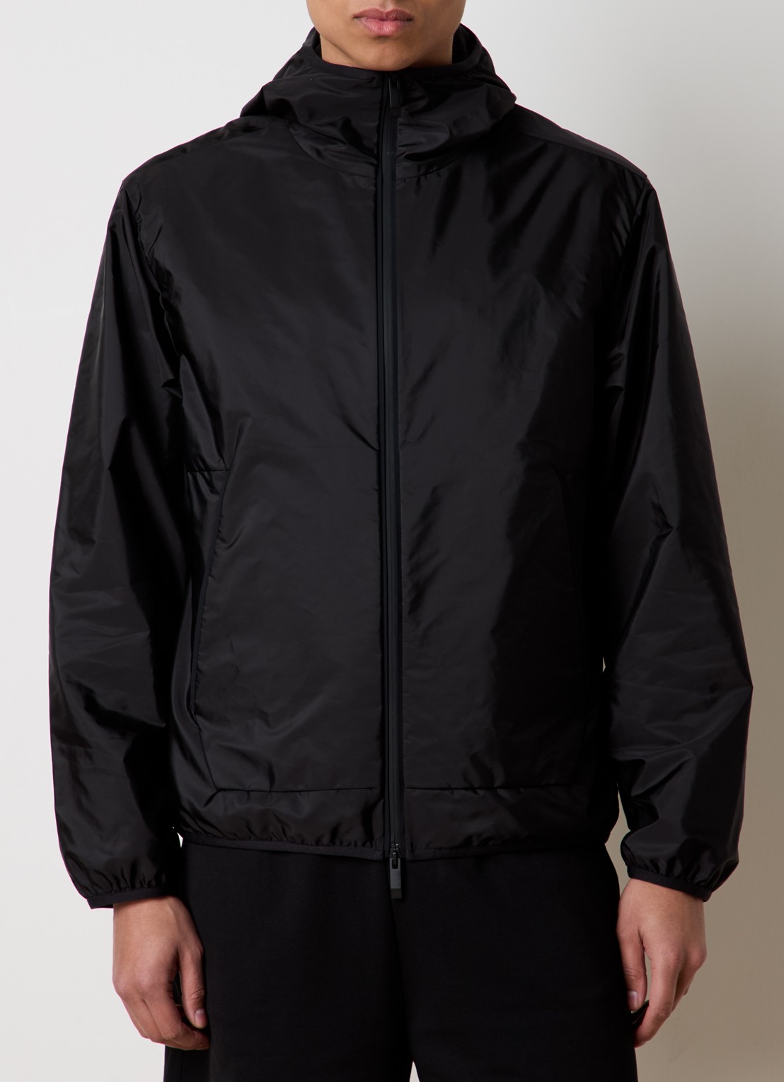 Moncler Granier windjack met backprint en waterafstotende coating - detail 2 zwart