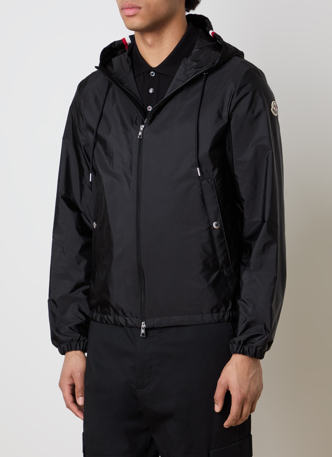 Moncler Grimpeurs windjack met capuchon en steekzakken - detail 2 zwart